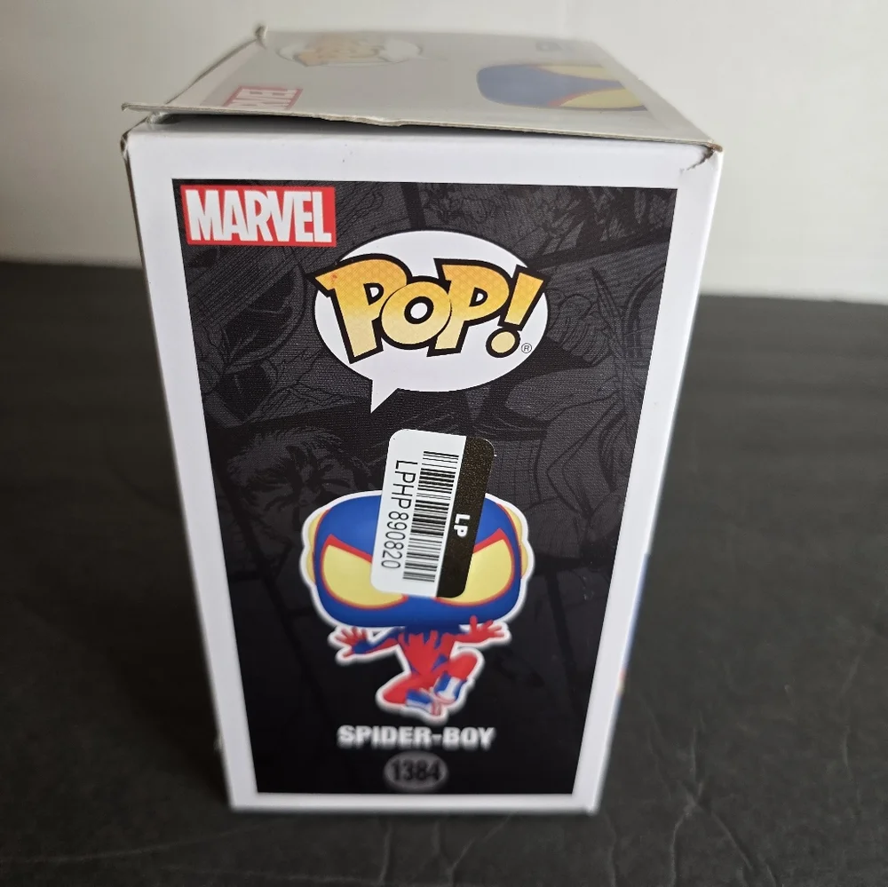 Funko Pop! Marvel Comics SPIDER-BOY #1384 Debut Figure SDCC Exclusive Sticker